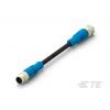 Kabel ovladače snímače, A: Samec/samice, A: Rovný 5, B: Přímý, 60V 5, IP67, řada: T416 TE Connectivity 500 mm