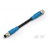 Kabel ovladače snímače, A: Samec/samice, A: Rovný 3, B: Přímý, 60V 3, IP67, řada: T406 TE Connectivity 5000 mm