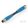 Kabel ovladače snímače, A: Samec/samice, A: Rovný 4, B: Přímý, 30V 4, IP67, řada: T406 TE Connectivity 500 mm