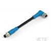 Kabel ovladače snímače, A: Samec/samice, A: Pravoúhlý 4, B: Přímý, 30V 4, IP67, řada: T406 TE Connectivity 5000 mm
