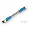 Kabel ovladače snímače, A: Samec/samice, A: Rovný 3, B: Přímý, 60V 3, IP67, řada: T406 TE Connectivity 5000 mm
