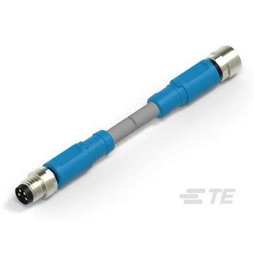 Kabel ovladače snímače, A: Samec/samice, A: Rovný 4, B: Přímý, 30V 4, IP67, řada: T406 TE Connectivity 30 mm