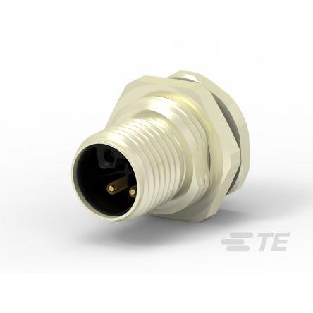 Kulatý konektor, počet kontaktů: 4, Zadní, velikost: M12 TE Connectivity, pohlaví kontaktu: Vnější, orientace těla: