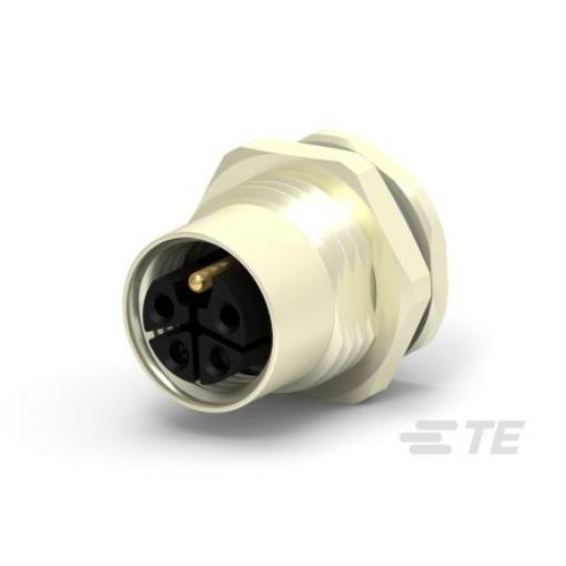 Kulatý konektor, počet kontaktů: 2, Zadní, velikost: M12 TE Connectivity, pohlaví kontaktu: Vnitřní, orientace těla: