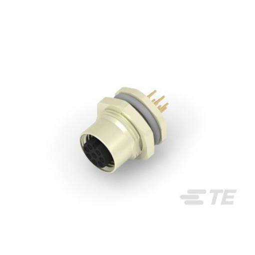 Kulatý konektor, počet kontaktů: 8, Zadní, velikost: M12 TE Connectivity, pohlaví kontaktu: Vnitřní, orientace těla: