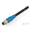 Kabel ovladače snímače, A: Vnější, A: M8, Rovný 4, B: Bez koncovky, 30V 4, IP67, řada: T406 TE Connectivity 30 mm