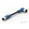 Kabel ovladače snímače, A: Vnitřní, A: M12 4, B: M12, 250V 4, IP67 TE Connectivity 7000 mm