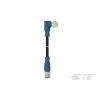 Kabel ovladače snímače, A: Vnitřní, A: M12 4, B: M12, 250V 4, IP67 TE Connectivity 7000 mm