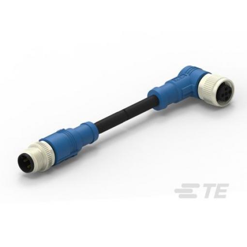 Kabel ovladače snímače, A: Vnitřní, A: M12 4, B: M12, 250V 4, IP67 TE Connectivity 7000 mm