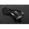 RS PRO Kabel USB do zásuvky IC Vnější, řada: CDLSB, A: USB typu A, 1.2 m Vnější, Černá, B: D-SUB 9kolíkový