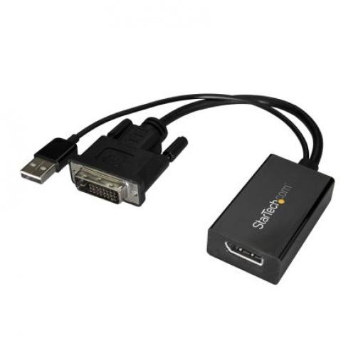 StarTech.com Adaptér 1 DVI-D Display Port 254 mm 1920 x 1200 pixel