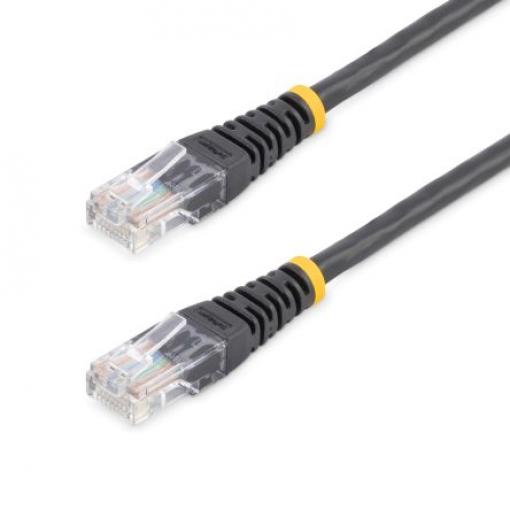 StarTech.com Cat5e Ethernetové kabely, Černá, Polyvinylchlorid 15 m, typ pláště: Nestíněný Nestíněný
