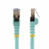 StarTech.com Cat6a Ethernetové kabely, řada: Cat6a - 10Gbit/s, Světle modrá, Polyvinylchlorid 0.5 m, typ pláště: Stíněné