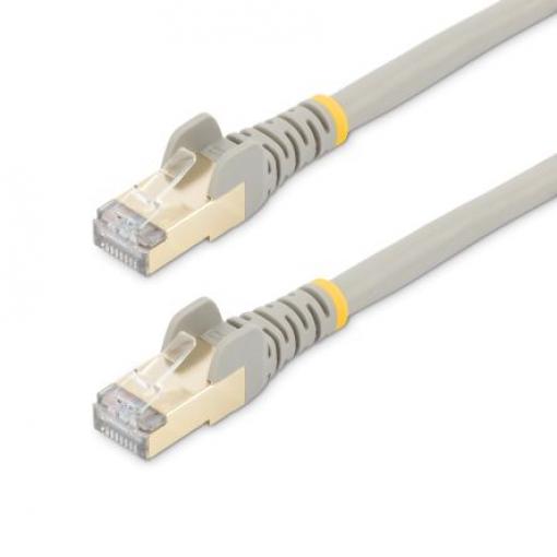 StarTech.com Cat6a Ethernetové kabely, řada: Cat6a - 10Gbit/s, Šedá, Polyvinylchlorid 1 m, typ pláště: Stíněné Stíněný