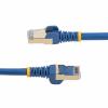 StarTech.com Cat6a Ethernetové kabely, řada: Cat6a - 10Gbit/s, Modrá, Polyvinylchlorid 1 m, typ pláště: Stíněné Stíněný