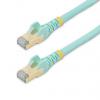 StarTech.com Cat6a Ethernetové kabely, řada: Cat6a - 10Gbit/s, Světle modrá, Polyvinylchlorid 1 m, typ pláště: Stíněné