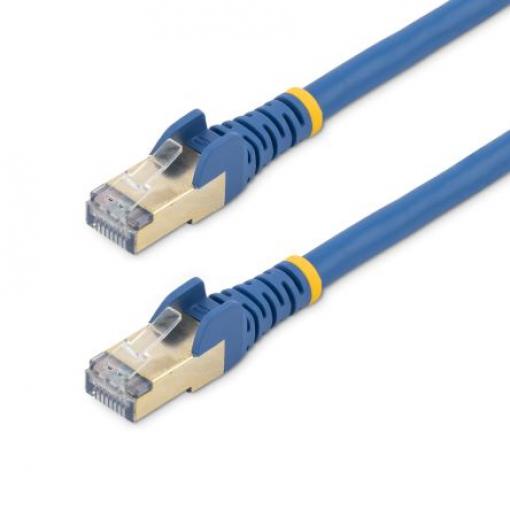 StarTech.com Cat6a Ethernetové kabely, řada: Cat6a - 10Gbit/s, Modrá, Polyvinylchlorid 2 m, typ pláště: Stíněné Stíněný