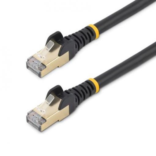 StarTech.com Cat6a Ethernetové kabely, řada: Cat6a - 10Gbit/s, Černá, Polyvinylchlorid 3 m, typ pláště: Stíněné Stíněný