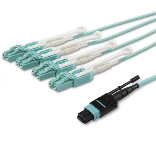 StarTech.com Optický kabel 125 μm 8žilový 5 m Plénum plášť, Voda