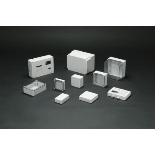 Takachi Electric Industrial Pouzdro, řada: SPCP IP65 barva Šedá, Bílá barva Vypnuto-bílá Polykarbonát 250 mm 100 mm 175