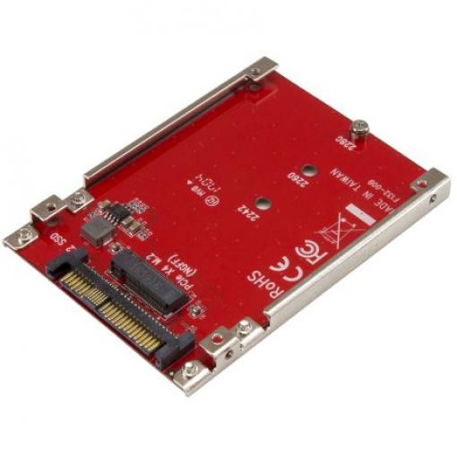 Adaptér pevného disku StarTech.com Karta hostitelského adaptéru, 10 cm x 70 mm x 0.7 cm PCIe x4, SFF8639 M.2
