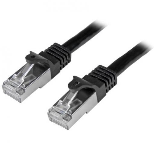 StarTech.com Kat6 Ethernetové kabely, řada: N6SPAT3MBK, Černá, Polyvinylchlorid 3 m, typ pláště: Stíněné Stíněný