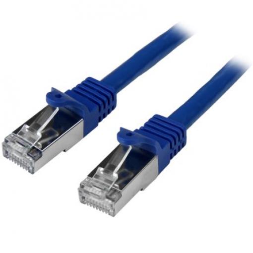 StarTech.com Kat6 Ethernetové kabely, řada: N6SPAT2MBL, Modrá, Polyvinylchlorid 2 m, typ pláště: Stíněné Stíněný