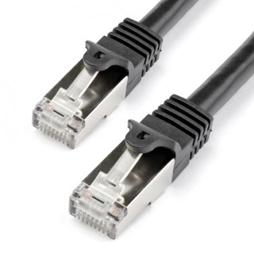 StarTech.com Kat6 Ethernetové kabely, Černá, Polyvinylchlorid 1 m, typ pláště: Stíněné Stíněný