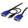 StarTech.com Kabel KVM Vnější, A: USB typu A, B: VGA Vnější 3 m, Černá