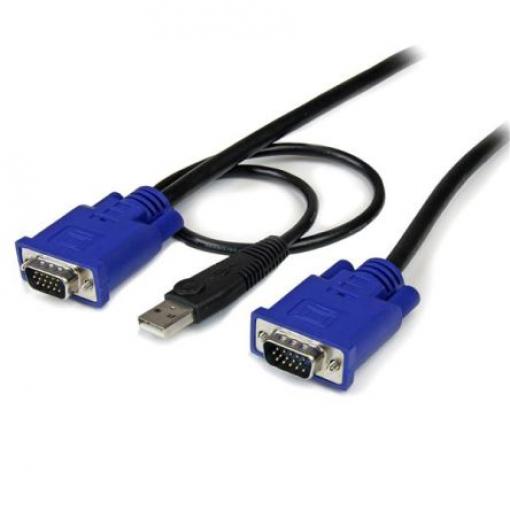 StarTech.com Kabel KVM Vnější, A: USB typu A, B: VGA Vnější 3 m, Černá