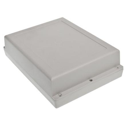 RS PRO Pouzdro IP65 Stíněné barva Šedá IK07 barva Šedá ABS 197.7 mm 52.6 mm 144.6 mm Silikon