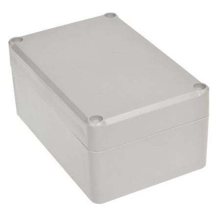 RS PRO Pouzdro IP65 Stíněné barva Šedá IK09 barva Šedá ABS 118.2 mm 54.6 mm 78.4 mm Silikon