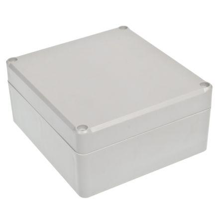 RS PRO Pouzdro IP65 Stíněné barva Šedá IK09 barva Šedá ABS 125.3 mm 58.1 mm 115.4 mm Silikon