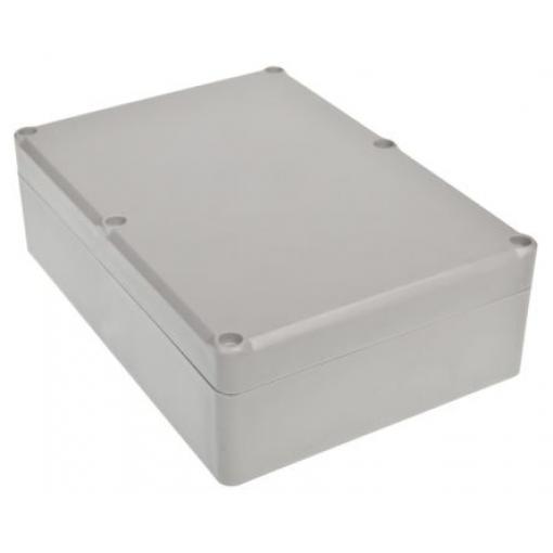 RS PRO Pouzdro IP65 Stíněné barva Šedá IK09 barva Šedá ABS 176.8 mm 56.7 mm 126 mm Silikon