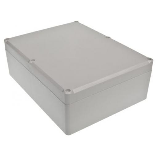 RS PRO Pouzdro IP65 Stíněné barva Šedá IK09 barva Šedá ABS 225 mm 81.3 mm 174.8 mm Silikon