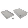 RS PRO Pouzdro IP65 Stíněné barva Šedá IK09 barva Šedá ABS 283 mm 96.7 mm 193.2 mm Silikon