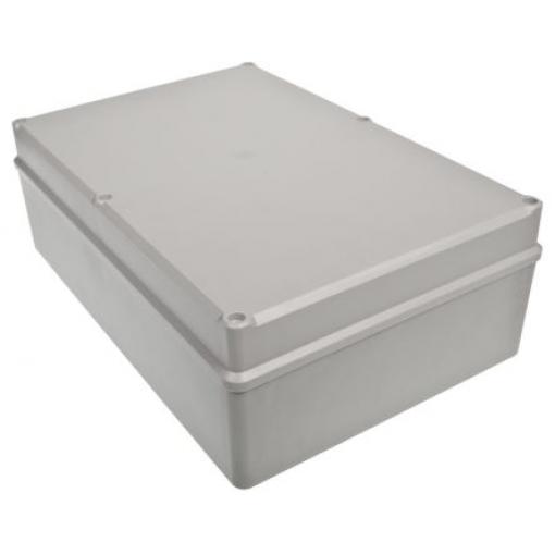 RS PRO Pouzdro IP65 Stíněné barva Šedá IK09 barva Šedá ABS 283 mm 96.7 mm 193.2 mm Silikon
