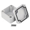 RS PRO Pouzdro IP67 Stíněné barva Šedá IK09 barva Šedá ABS 51 mm 36.2 mm 48.9 mm Polyuretan