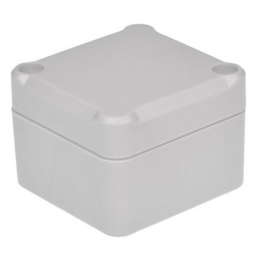 RS PRO Pouzdro IP65 Stíněné barva Šedá IK09 barva Šedá ABS 63.2 mm 36.7 mm 57.1 mm Silikon