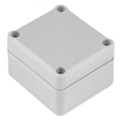 RS PRO Pouzdro IP67 Stíněné barva Šedá IK09 barva Šedá ABS 63.2 mm 36.7 mm 57.1 mm Polyuretan