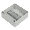 RS PRO Pouzdro IP65 Stíněné barva Šedá IK07 barva Šedá ABS 105 mm 60 mm 105 mm Silikon