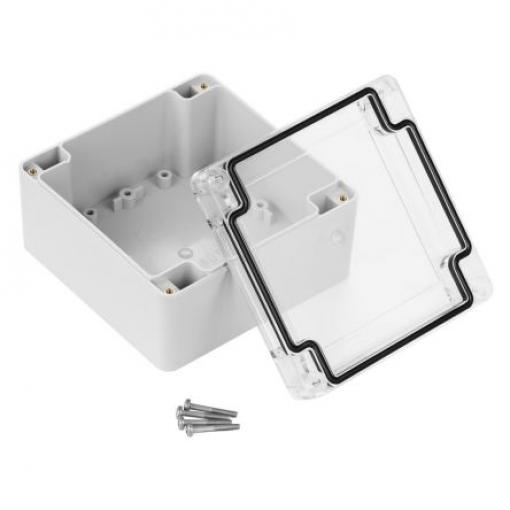 RS PRO Pouzdro IP67 Stíněné barva Šedá IK07 ABS, Polykarbonát 105 mm 60.1 mm 105 mm Polyuretan