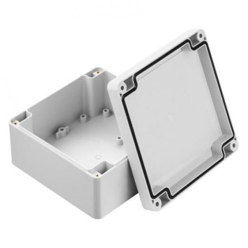 RS PRO Pouzdro IP67 Stíněné barva Šedá IK07 barva Šedá Polykarbonát 119.8 mm 60.1 mm 119.8 mm Polyuretan