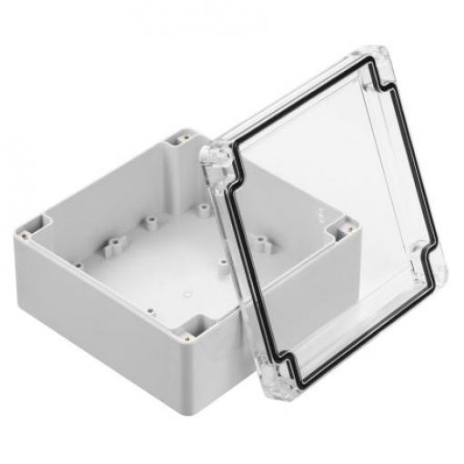 RS PRO Pouzdro IP67 Stíněné barva Šedá IK07 Polykarbonát, ABS 134.8 mm 60.1 mm 134.8 mm Polyuretan