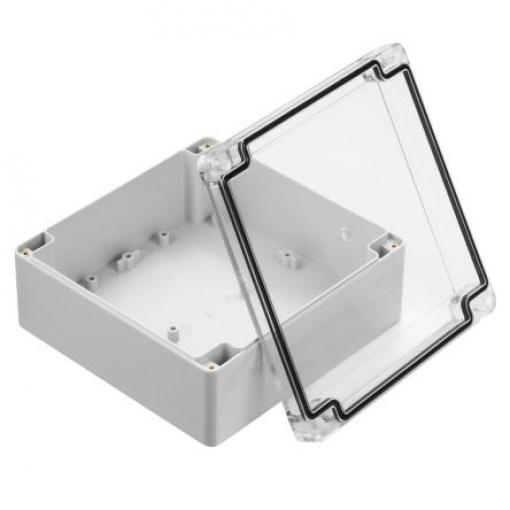 RS PRO Pouzdro IP67 Stíněné barva Šedá IK07 ABS, Polykarbonát 149.9 mm 60 mm 149.9 mm Polyuretan