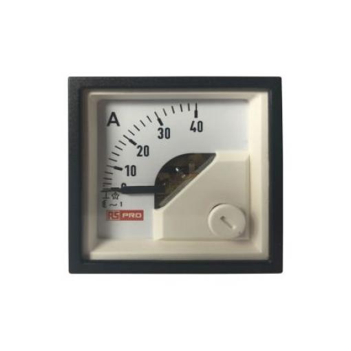 Analogový panelový ampérmetr, řada: RS PRO 100 A, výška výřezu: 45 mm St., šířka výřezu: 45 mm, přesnost měřicího