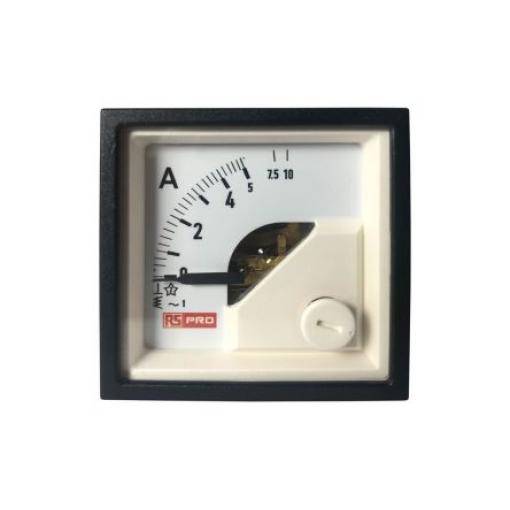 Analogový panelový ampérmetr, řada: RS PRO 100 A, výška výřezu: 45 mm St., šířka výřezu: 45 mm, přesnost měřicího