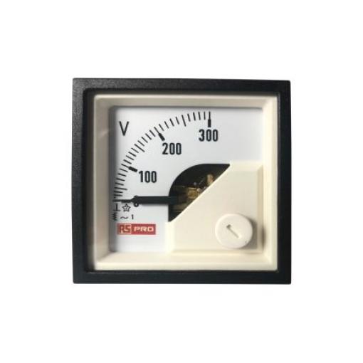 Analogový voltmetr St. Kalibrováno až 65 °C 45 mm 45 mm RS PRO