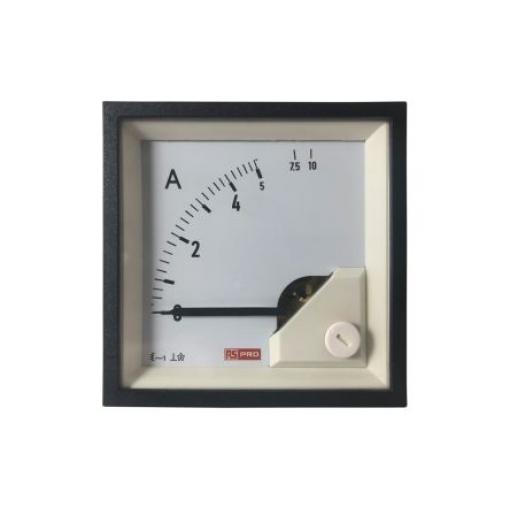 Analogový panelový ampérmetr, řada: RS PRO 100 A, výška výřezu: 68 mm St., šířka výřezu: 68 mm, přesnost měřicího