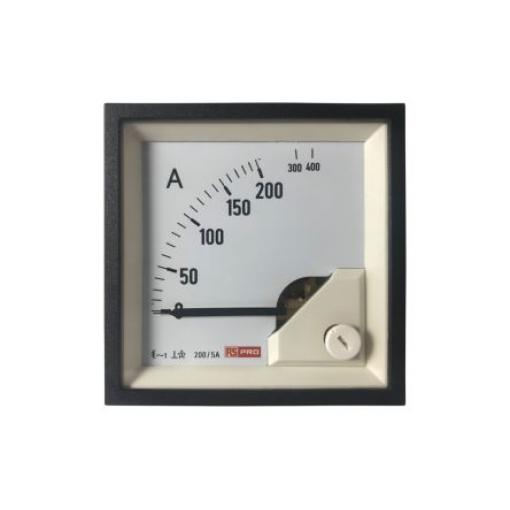 Analogový panelový ampérmetr, řada: RS PRO 100 A, výška výřezu: 68 mm St., šířka výřezu: 68 mm, přesnost měřicího